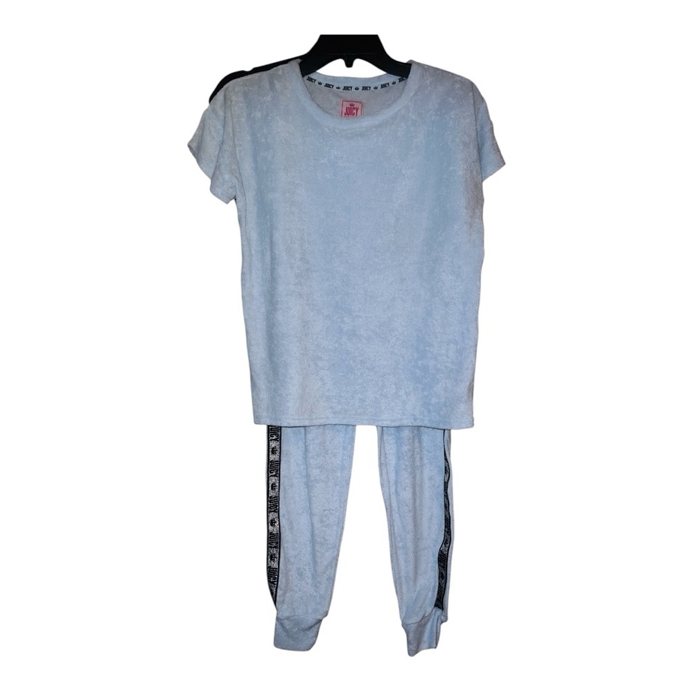 Juicy Couture Soft light Blue terry cloth Lounge Set - Picture 5 of 14
